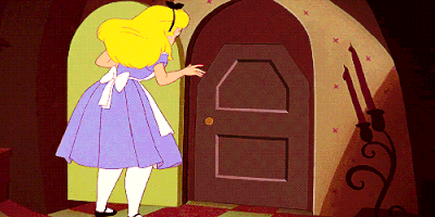 Alice opening doors